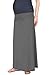 Beachcoco Women's Maternity High Waisted Fold Over Maxi Skirt