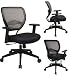 Professional Latte AirGrid® Back Deluxe Task Managers Chair with Black Mesh Seat, Adjustable