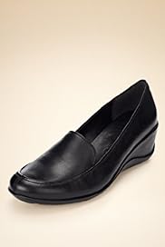 Footglove Original Wide Fit Leather Wedge Moccasins