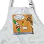Elf and Rudolph GPS Present - Full Length Apron With Pockets 22w X 30l