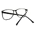 MODA Black Square Clear Lens Eyeglasses Oversized Thin Fashion Glasses Frame