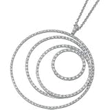 14K White Gold Diamond Necklace