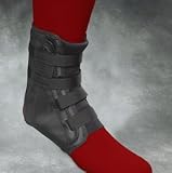 Swede-O Easy Lok Velcro Strap Ankle Brace, Black