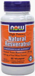 Now - Natural - resveratrol, 60 Vcaps