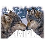 Nuzzling Wolves Adult Sweatshirt