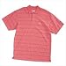 Dunlop Mens Stripe Polo Coral Medium