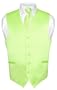 Men's LIME GREEN Dress Vest and NeckTie Set for Suit or Tuxedo