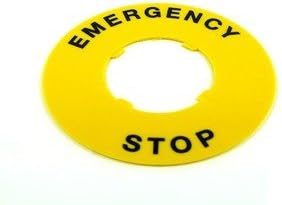 Emergency Stop Disc Label Platinum 22Mm Series