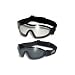 2 Sky Dive Goggles Clear Smoke Skydiving New These Have Shatterproof Polycarbonate Lenses And UV400 Filter for Maximum UV Protection