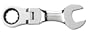 GearWrench 9555 14mm Stubby Flex-Head Combination Ratcheting Wrench