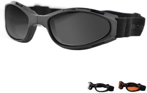 Bobster Crossfire Motorcycle Goggles Amber