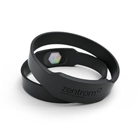ZENTROM - Quantum Technology - Silicone Sports Wristband - Ionic - Hologram Bracelet - for Balance & Performance - in Black color - Size Medium - Perform at Your Best! - GREAT GIFT IDEA !!!