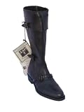 FRYE Dorado Three Strap Leather Boot in Black