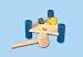 The Toy Company 37401 - Hammerbank, dreieckig, 5teilig