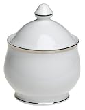 Nikko Ceramics Band of Platinum Sugar & Lid