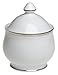 Nikko Ceramics Band of Platinum Sugar & Lid