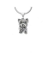 Sterling Silver Yorkie Puppy Pendant by The Magic Zoo