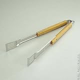 Weber #1960 Wood Handle Stainless Steel Tongs