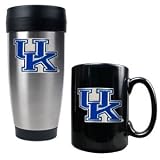Kentucky Wildcats Stainless Steel Travel Tumbler & Ceramic Mug Set NCAA College Athletics