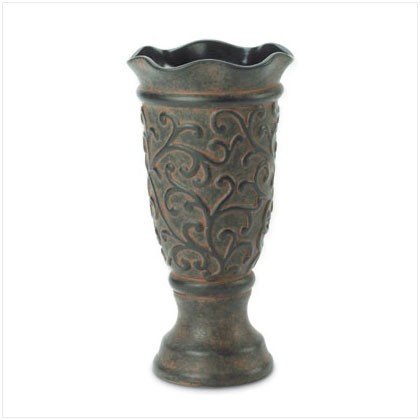 OLD WORLD ORNATE PEDESTAL VASE. Brand New - High Quality!