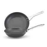 CirculonInfiniteHardAnodizedNonstick10-Inch&12-InchOpenSkilletsTwinPack
