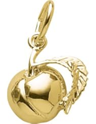 Rembrandt Charms Peach Charm, 10K Yellow Gold