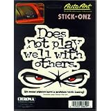Does Not Play Well Vinyl Decal