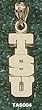 Tarleton St Univ "Tsu" Vertical Charm/Pendant