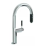 31PZY4esbtL. SL160  Graff G 4851 BN Oscar One Handle Pull Out Spray Kitchen Faucet Brushed Nickel