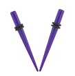 Acrylic Neon Taper - Purple - 8G - Sold as a Pair