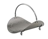 Outdoor Living : UniFlame 21 Inch Satin Antique Solid Brass Hammered Woodbasket