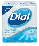 Dial Antibacterial Soap, White, 3 - 4.5 oz [13. 5 oz (382 g)]