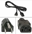 6 Foot Shielded Computer or tv HIGH GRADE ac power cord , UL/CSA, 18AWG, 6` , this powers items that take this style of cord. hubs switch switchs pc power supply printer laser New 3 Prong 6Ft Ac Power Cord Cable Plug for Samsung Toshiba LG Sharp Sony Sceptre RCA Panasonic Philips Mitsubishi Magnavox TV LCD Plasma DLP, Acer Asus HP Samsung ViewSonic Dell Compaq Hanns-G LG Planar Monitor , Screen , PS3 , XBOX 360 hospital grade black color