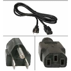 6 Foot Shielded Computer or tv HIGH GRADE ac power cord , UL/CSA, 18AWG, 6' , this powers items that take this style of cord. hubs switch switchs pc power supply printer laser New 3 Prong 6Ft Ac Power Cord Cable Plug for Samsung Toshiba LG Sharp Sony Sceptre RCA Panasonic Philips Mitsubishi Magnavox TV LCD Plasma DLP, Acer Asus HP Samsung ViewSonic Dell Compaq Hanns-G LG Planar Monitor , Screen , PS3 , XBOX 360 hospital grade black color Pre owned / slightly dirty