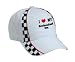 I Love/Heart Newfoundland Dog Adult White Racing Checker Hat / Cap
