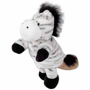 Childrens Toyshop  Toys : Zebra Hand/Glove Puppet - this puppet will sit up as a soft toy when not being