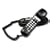 Cortelco ITT-6150-BK Trendline Black Slimline Corded Phone w/ Ringer Light