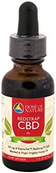 RedStrap CBD (Cannabidiol Hemp Oil) in Virgin Organic Hemp Seed Oil, 250mg CBD, 1oz (30-day supply)