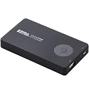 ELECOM モバイルバッテリー リチウムイオン電池 4700mAh スマートフォン用 ブラック DE-U01L-4710BK
