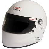 G-Force 3007XXLWH White XX-Large Side Draft Full Face Racing Helmet