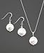 Sterling Silver Cultured Pearl Pendant & Earring Set