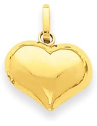 14k Gold Heart Charm