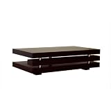 Baxton Studio Alida Wenge-Color Oak Veneer Coffee Table, Wenge