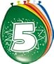 24 Bunte Luftballons mit Zahlen farbl. sortiert (5)