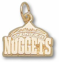 Logoart Denver Nuggets 3/8 10Kt Pendant