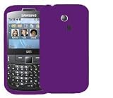 Accessory Master-pourpre Housse étui en silicone avec ecran protecteur pour Samsung Ch@t S3350