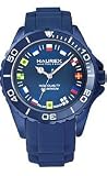 Haurex Italy Ink Flag Silicone Blue Dial Men's watch #1K374UBF