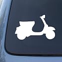 VESPA SCOOTER - Vinyl Car Decal Sticker #1756 | Vinyl Color: White