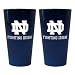 Notre Dame Fighting Irish Lusterware Pint Glass - Set Of 2