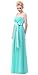 BISLU Sweetheart Chiffon Prom Party Evening Gown Long Bridesmaid Dress